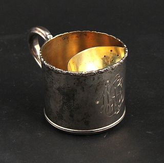 Sterling Shaving Mug with Gold Wash Interior