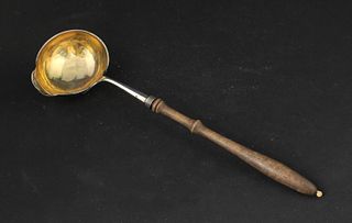 American Silver Ladle with Mahogany Handle