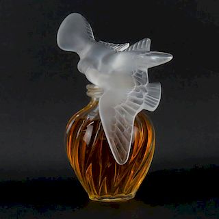 Lalique Crystal L'air Du Temps Factice Perfume  Bottle