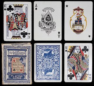 New York Consolidated Card Co. “Automobile #192” Playing Cards.