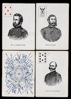 Mortimer Nelson Civil War Union Generals Playing Cards.