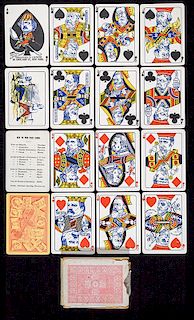 A.H. Caffee Comical Political Playing Cards.