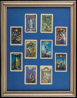 Lot of 10 Edison Mazda Playing Cards Designed by Maxfield Parrish.
