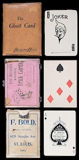 Three Magic Playing Card Related Items.