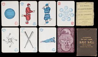 Lawson’s “Patent Game Base Ball” With Cards.