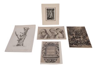 Three Old Master Etchings and Engravings