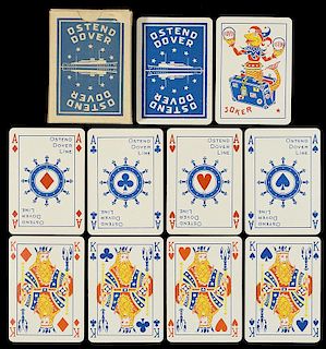 Mesmaekers “Ostend Dover Line” Advertising Playing Card.