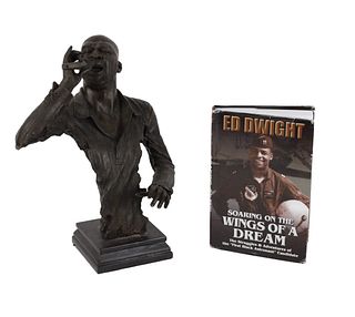 After Ed Dwight, Bronze Sculpture of Singer
