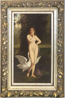 S. Collin, Oil on Canvas, Leda and the Swan
