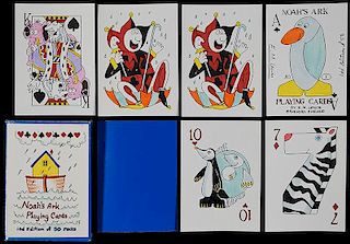 Elaine Lewis Noah’s Ark Playing Cards.
