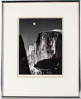 Ansel Adams, Moon and Half Dome Photograph