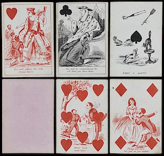 Reynolds & Sons Comic Fortune Telling Playing Cards.