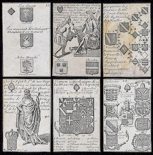Silvestre “Cartes Méthodique” Science of Heraldry Playing Cards.