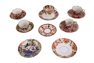 Two Barr Flight Bar Porcelain Teacups and Saucers