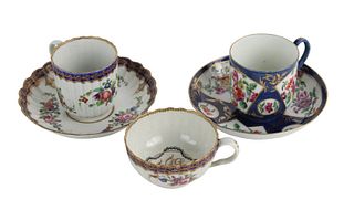 First Period Worcester Demitasse Cup and Saucer