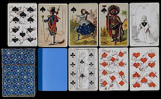 B.P. Grimaud “Jeanne l’Hachette” Transformation Playing Cards.