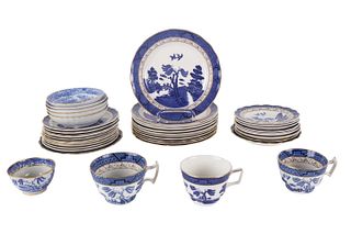 Group of Assorted Blue Willow Pattern Dinnerware