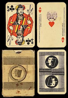 Vass “Haus Bergmann Zigarettenfabrik” Advertising Playing Cards.