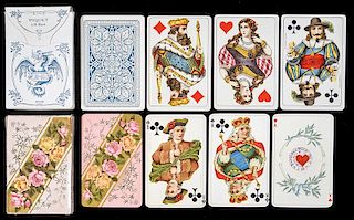 Two B. Dondorf “Piquet” Playing Cards.