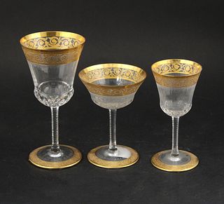 Group of St. Louis "Thistle" Pattern Stemware