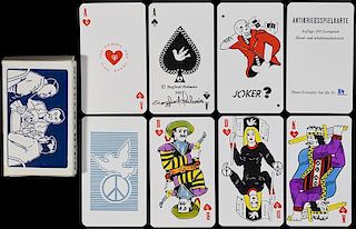 Siegfried Heilmeier “Antikriegsspielkarte” Playing Cards.