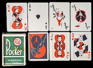 Vannini “Military Poker” Playing Cards.