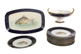 Pikenhammer Fish-Decorated Porcelain Dinneware
