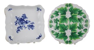 Two Meissen Porcelain Table Articles