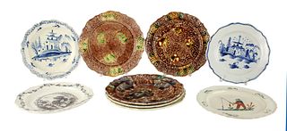 Five D.G. Carpenter Porcelain Plates