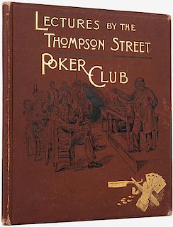 [Carleton, Henry Guy] Lectures Before the Thompson Street Poker Club.