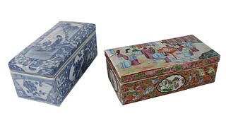 Two Chinese Porcelain Boxes