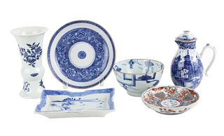 Six Chinese Porcelain Table Articles