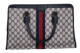 Gucci GG Ophidia Navy Top Handle Tote Bag