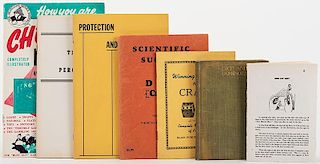 Six Vintage Pamphlets on Gambling and Percentages.