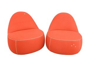 Set of Three Bernhardt Design "Mitt" Lounge Chairs