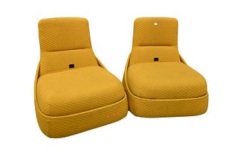 A Pair of Steelcase "Hosu Convertible" Lounge Chairs