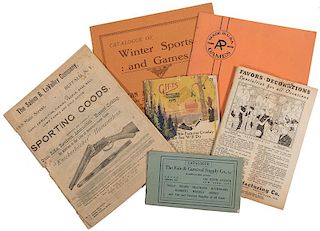Lot of Eight Vintage Lifestyle and Sporting Good Catalogs.