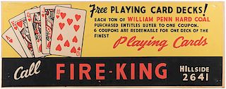 Two Advertisements with Playing Cards.