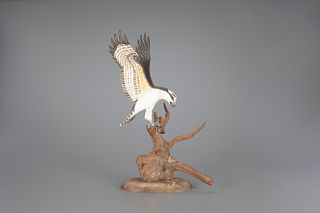 Half-Size Osprey with Flounder by Wendell Gilley (1904-1983)