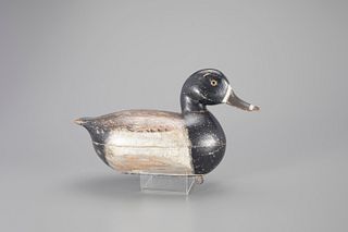 Tucked-Head Ring-Neck Decoy by Verne Cheeseman (1897-1956)