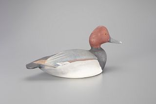 Pinch-Breast Redhead Drake Decoy by The Ward Brothers
