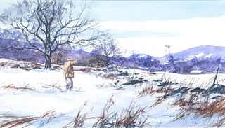 John Swan (b. 1948), Winter Grouse Hunting