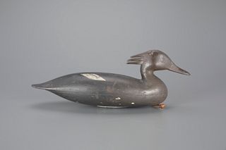 The McAlpin Horner Merganser Hen Decoy by Nathan Rowley Horner (1882-1942)
