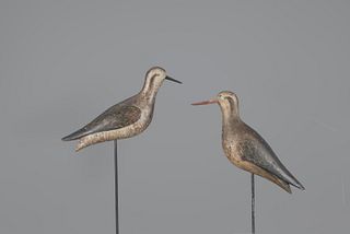 Golden Plover Pair by Joseph W. Lincoln (1859-1938)