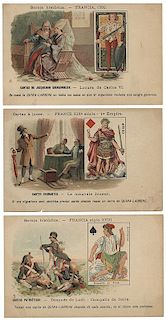 Set of Five Playing Card Postcards.