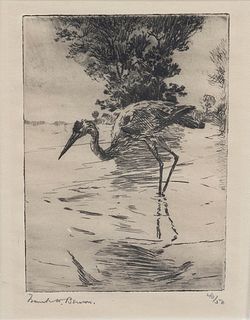 Frank W. Benson (1862-1951), Blue Heron