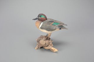 Green-Winged Teal Carving by William Schultz (1923-2009)
