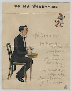 Album of Over 50 Playing Card-Themed Greeting Cards.