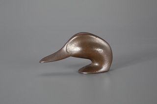 Cast-Metal Duck Head by after Joel D. Barber (1876-1952)