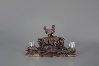 Ruffed Grouse Black Forest Inkwell